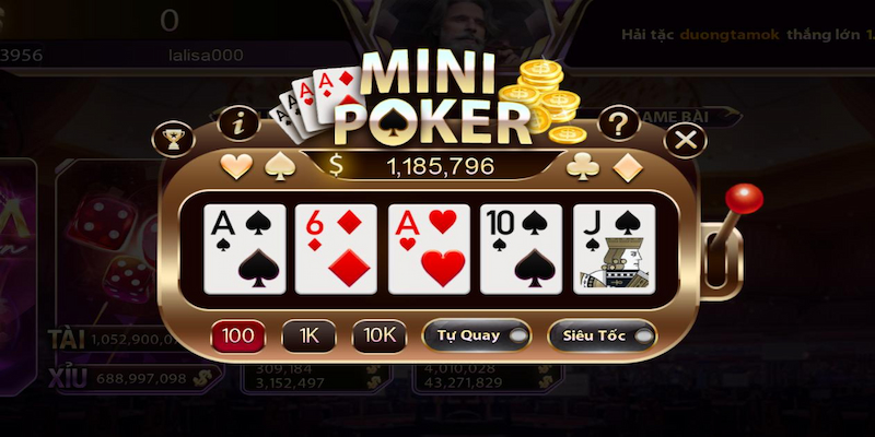 Cách chơi game mini poker 